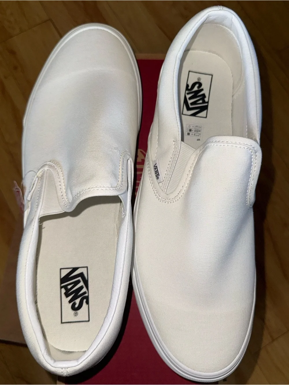 Vans Men’s Classic Slip-On Sneakers in White